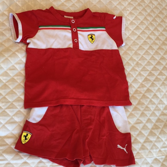 puma ferrari shorts brown